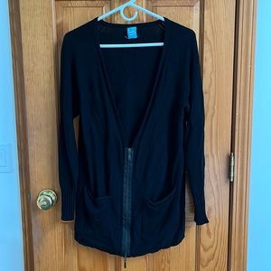 Barney’s black cashmere blend cardigan